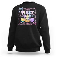 Happy First Day Of School Cute Kawaii Squishy Back To School Graphic Sweatshirt