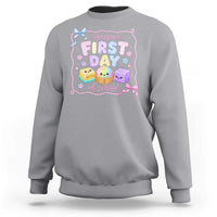 Happy First Day Of School Cute Kawaii Squishy Back To School Graphic Sweatshirt