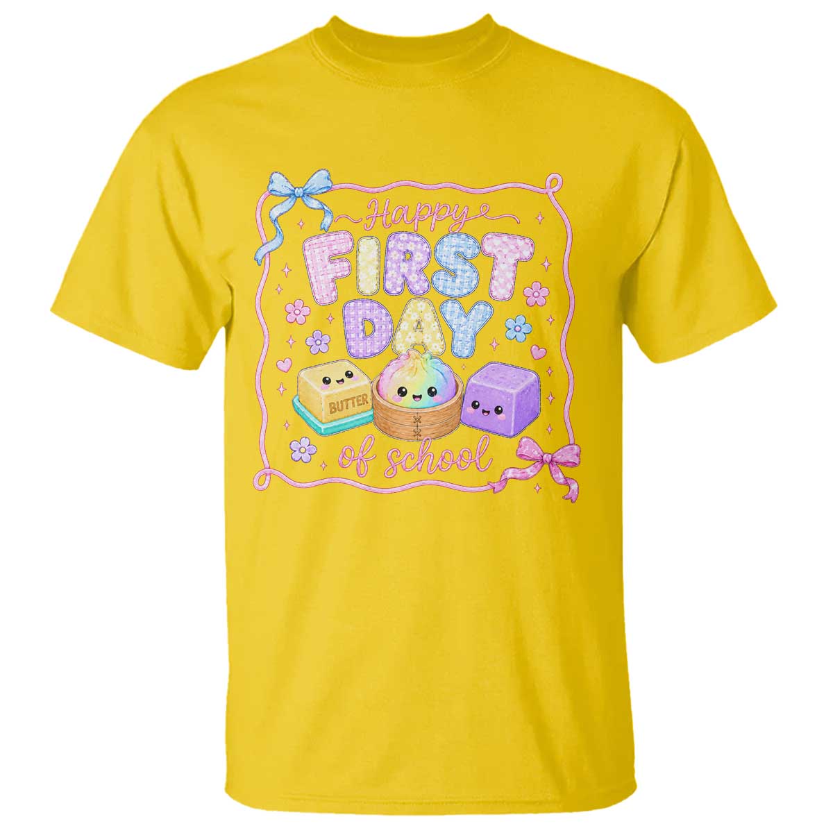 Happy First Day Of School Cute Kawaii Squishy Back To School Graphic T Shirt