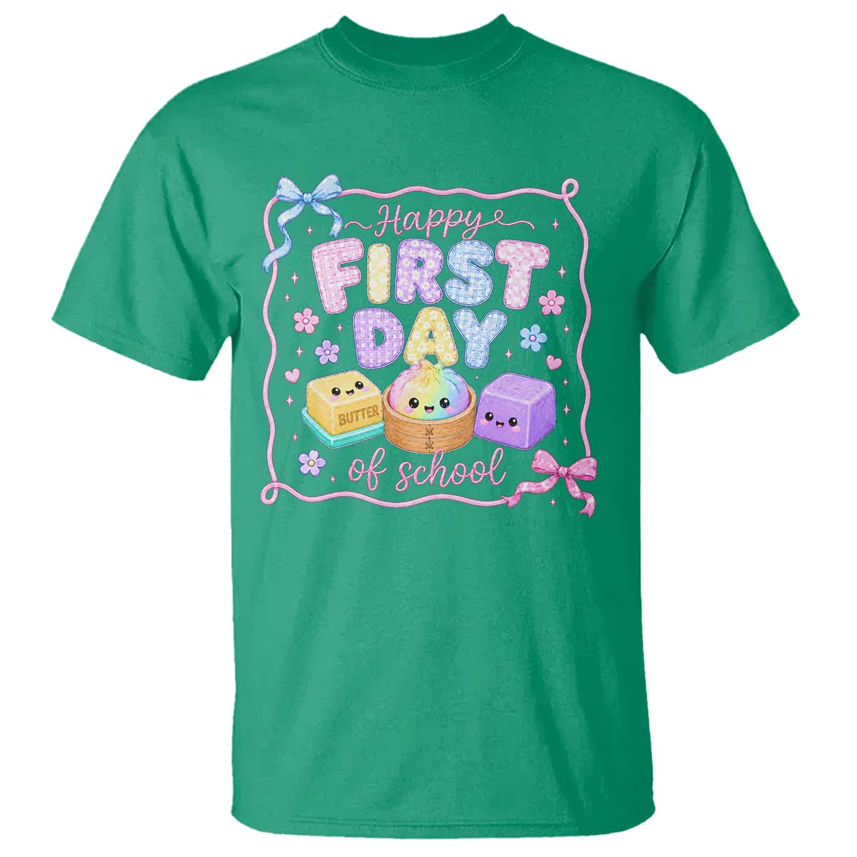 Happy First Day Of School Cute Kawaii Squishy Back To School Graphic T Shirt
