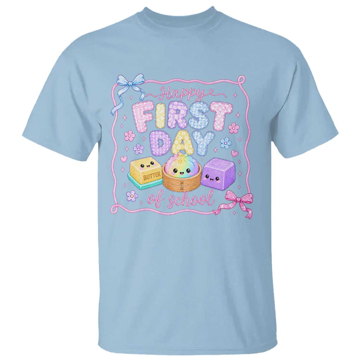 Happy First Day Of School Cute Kawaii Squishy Back To School Graphic T Shirt