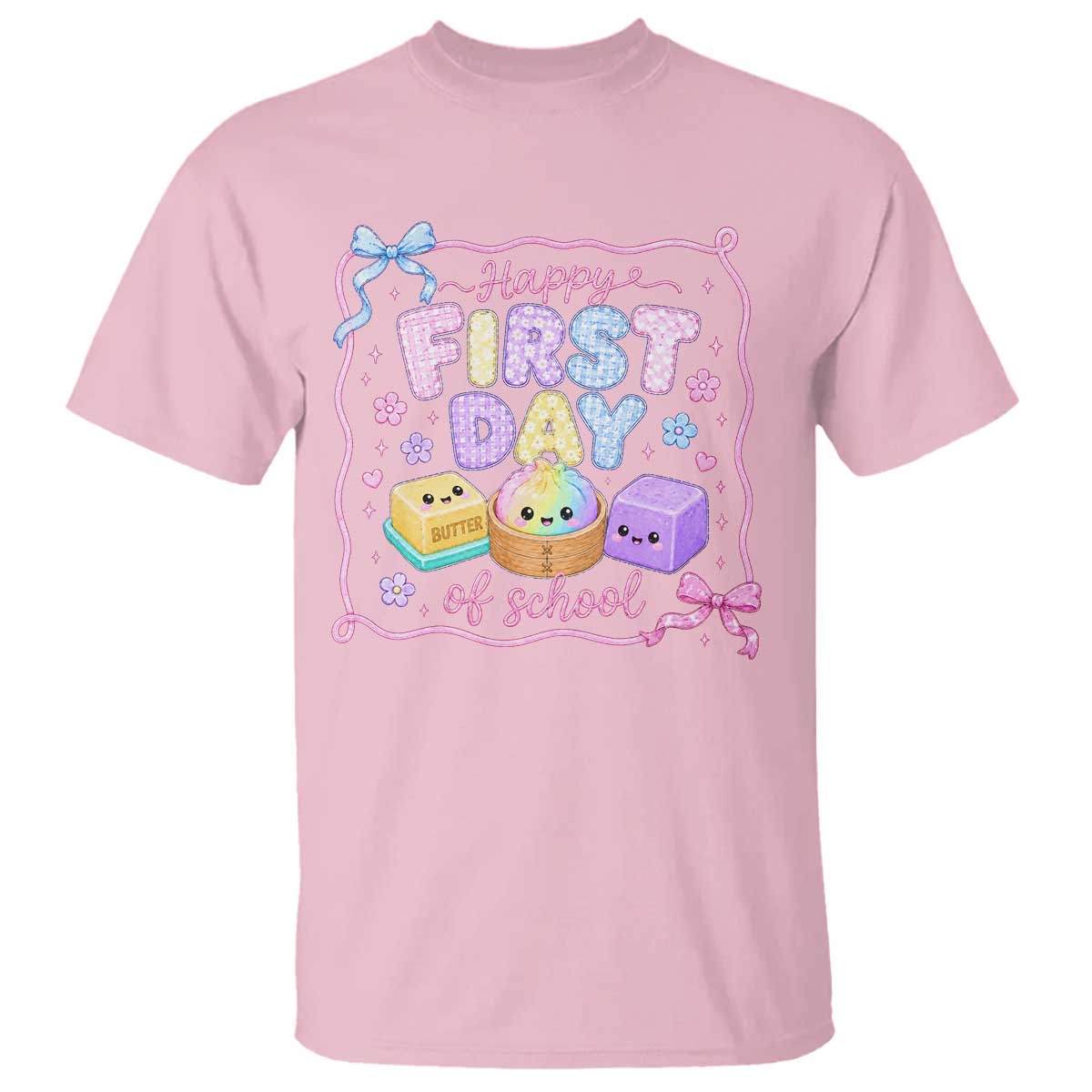 Happy First Day Of School Cute Kawaii Squishy Back To School Graphic T Shirt