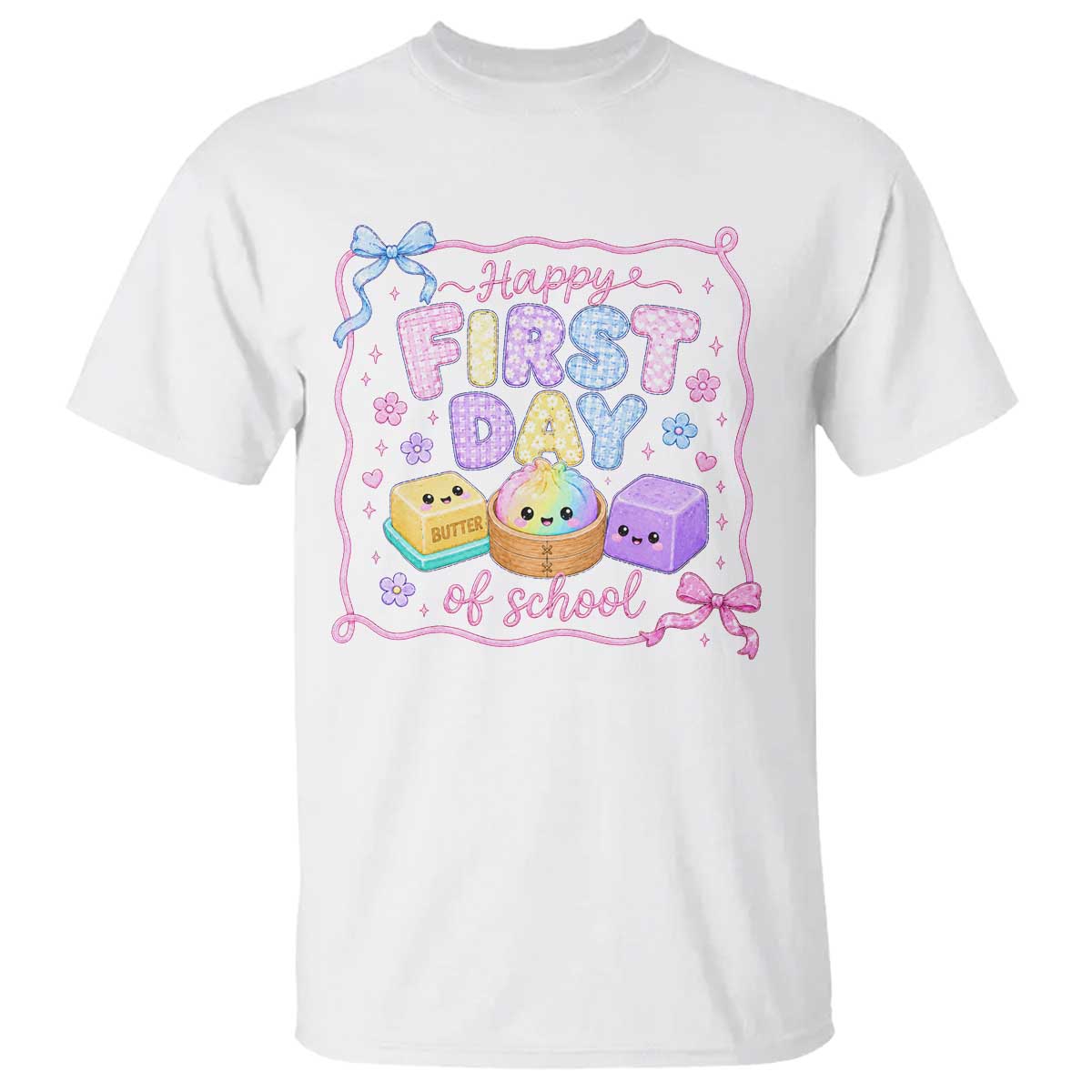 Happy First Day Of School Cute Kawaii Squishy Back To School Graphic T Shirt