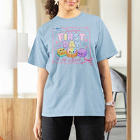 Happy First Day Of School Cute Kawaii Squishy Back To School Graphic T Shirt For Women