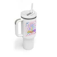 Happy First Day Of School Cute Kawaii Squishy Back To School Graphic Tumbler With Handle