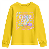 Happy First Day Of School Cute Kawaii Squishy Back To School Graphic Youth Sweatshirt