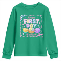 Happy First Day Of School Cute Kawaii Squishy Back To School Graphic Youth Sweatshirt