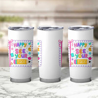 Happy To See Your Face Cute Teacher Back To School Graphic Tumbler Cup