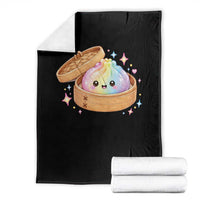 Cute Rainbow Dumpling Squishy Throw Blanket Kawaii Graphic