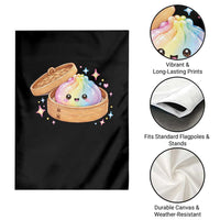 Cute Rainbow Dumpling Squishy Garden Flag Kawaii Graphic