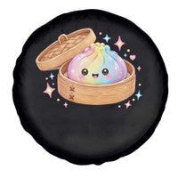 Cute Rainbow Dumpling Squishy Spare Tire Cover Kawaii Graphic