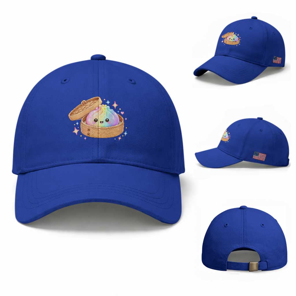 Cute Rainbow Dumpling Squishy Baseball Cap Kawaii Graphic