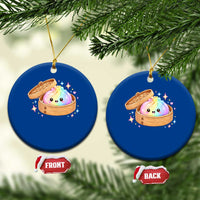 Cute Rainbow Dumpling Squishy Ceramic Ornament Kawaii Graphic