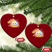 Cute Rainbow Dumpling Squishy Ceramic Ornament Kawaii Graphic