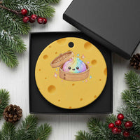 Cute Rainbow Dumpling Squishy Ceramic Ornament Kawaii Graphic