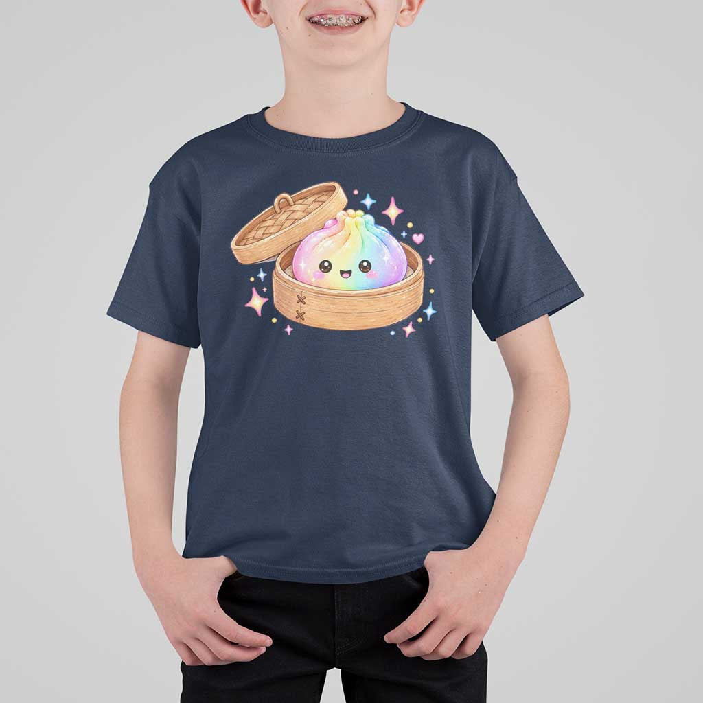 Cute Rainbow Dumpling Squishy T Shirt For Kid Kawaii Graphic