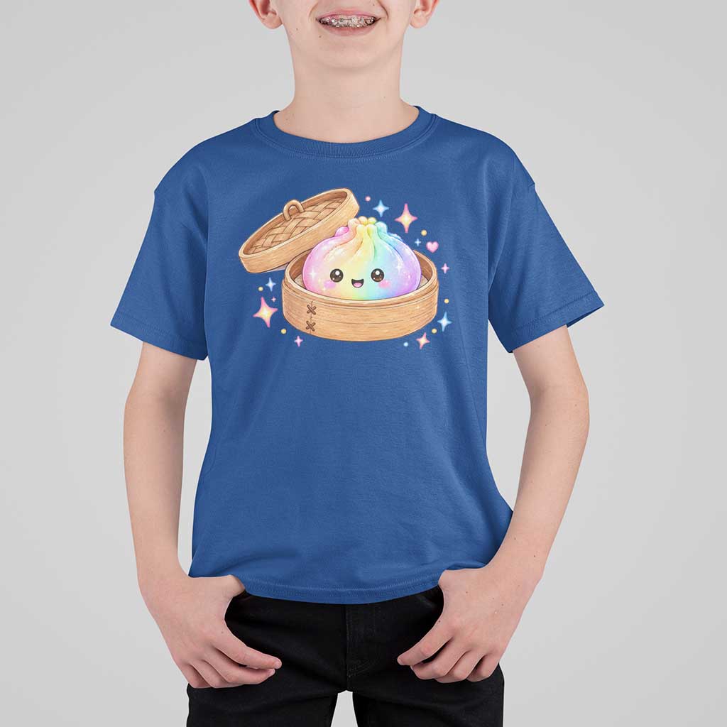 Cute Rainbow Dumpling Squishy T Shirt For Kid Kawaii Graphic