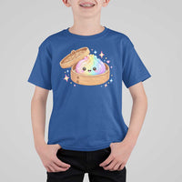 Cute Rainbow Dumpling Squishy T Shirt For Kid Kawaii Graphic
