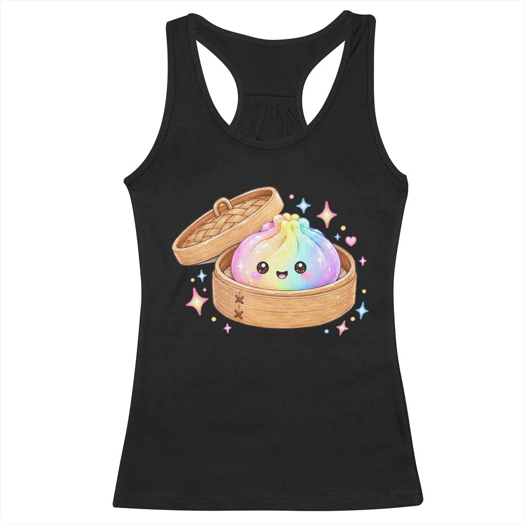 Cute Rainbow Dumpling Squishy Racerback Tank Top Kawaii Graphic