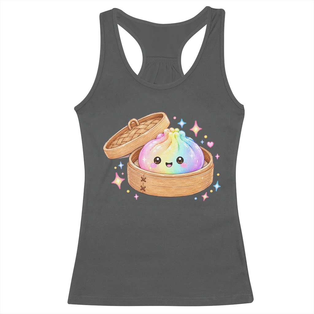 Cute Rainbow Dumpling Squishy Racerback Tank Top Kawaii Graphic