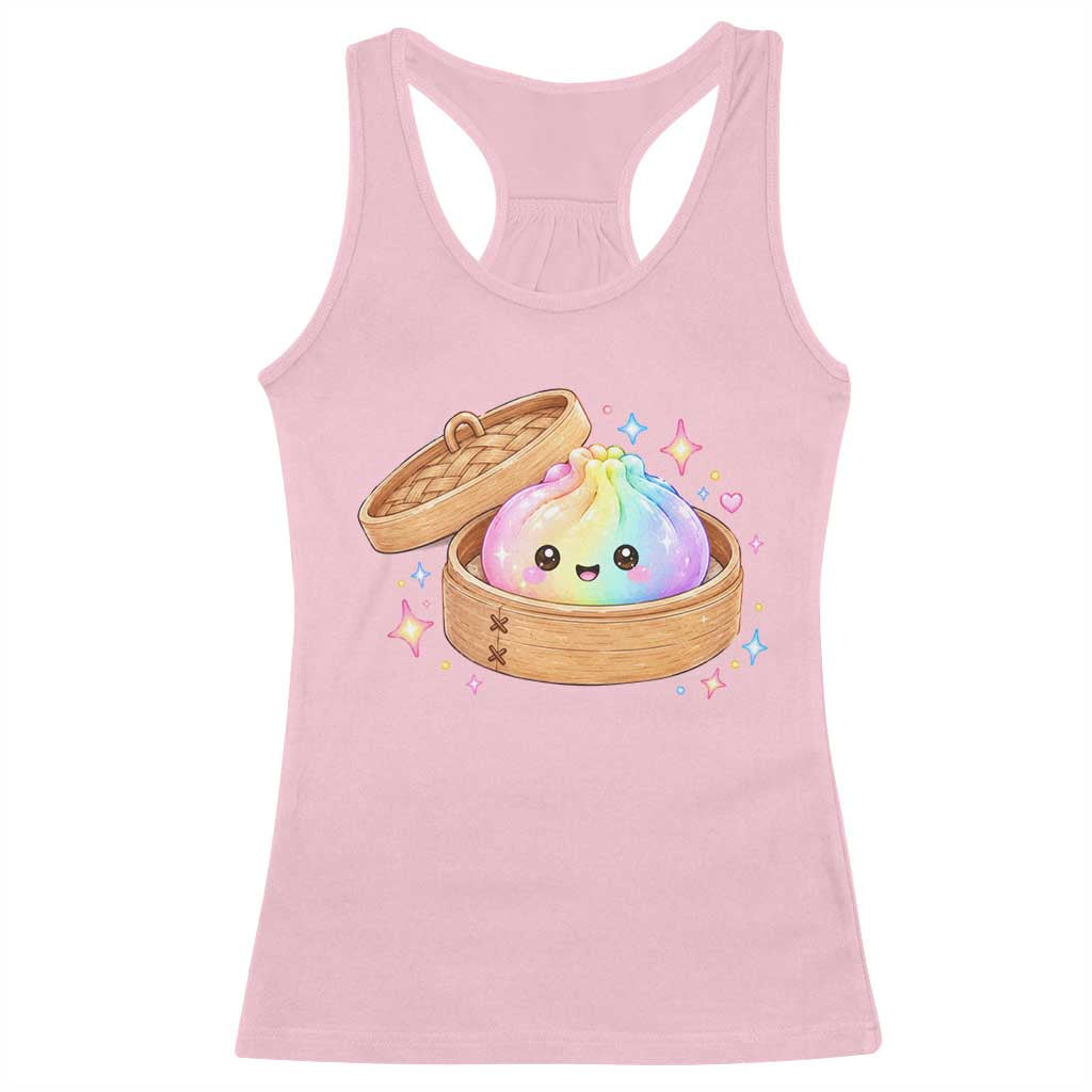 Cute Rainbow Dumpling Squishy Racerback Tank Top Kawaii Graphic