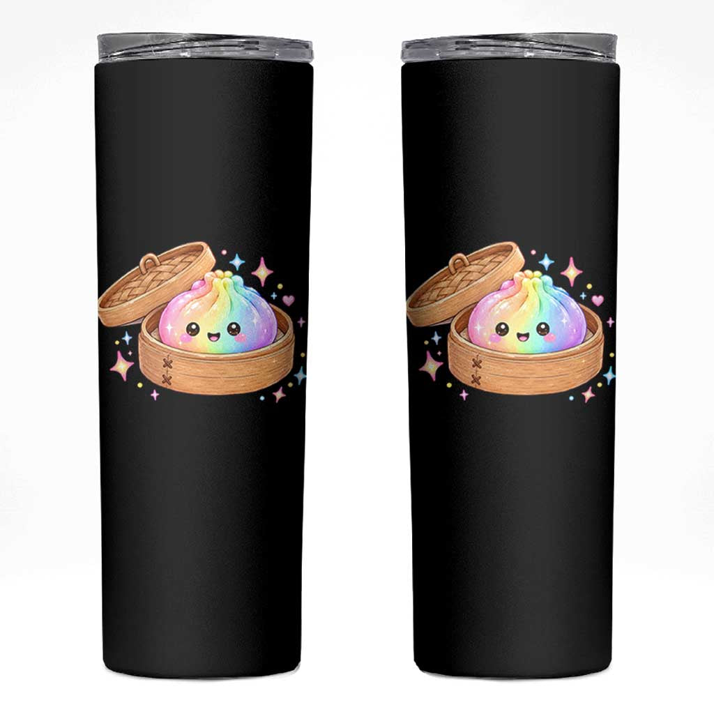 Cute Rainbow Dumpling Squishy Skinny Tumbler Kawaii Graphic