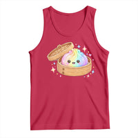 Cute Rainbow Dumpling Squishy Tank Top Kawaii Graphic
