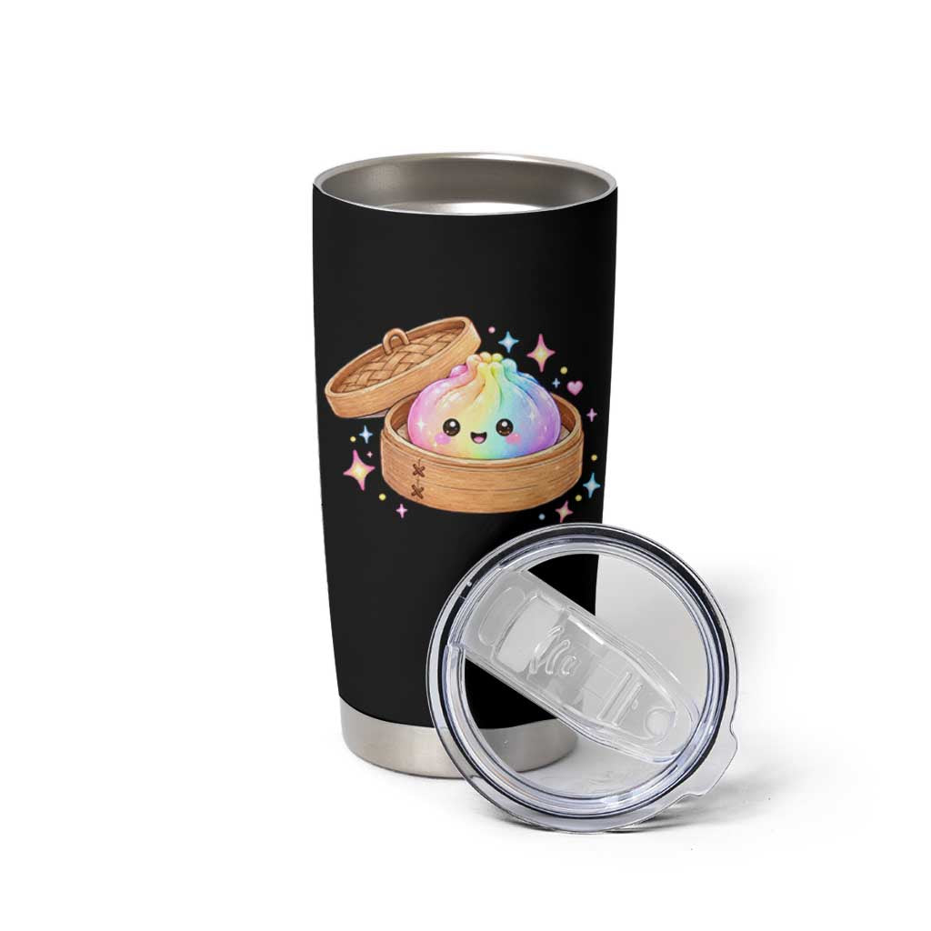 Cute Rainbow Dumpling Squishy Tumbler Cup Kawaii Graphic