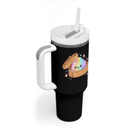 Cute Rainbow Dumpling Squishy Tumbler With Handle Kawaii Graphic