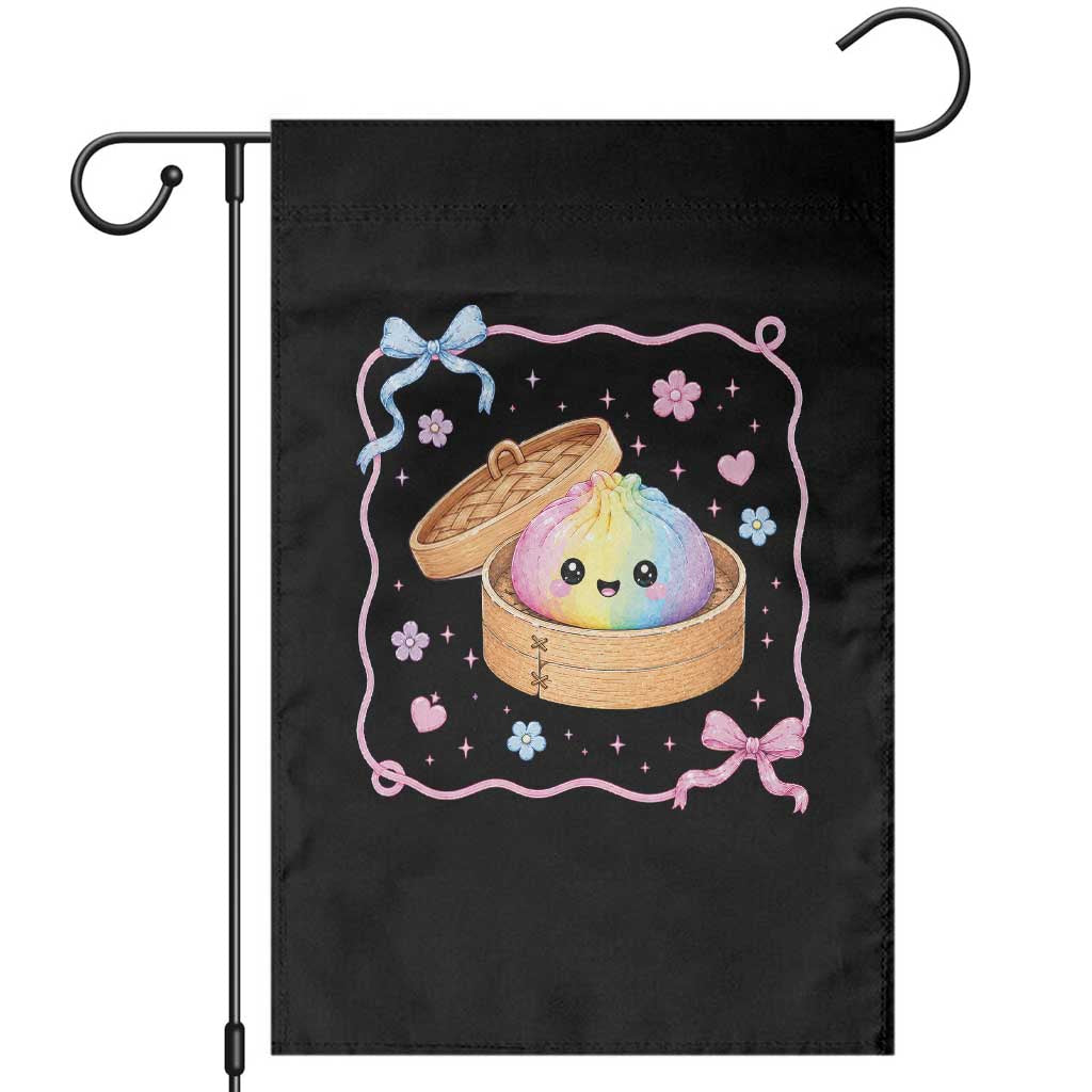 Squishy Lovers Garden Flag Cute Dumpling Graphic Coquette Bow Girls