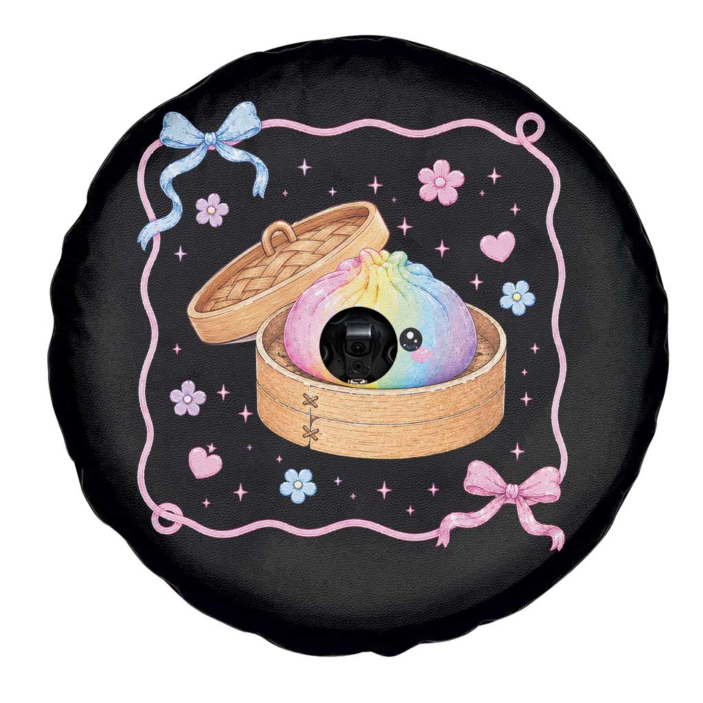 Squishy Lovers Spare Tire Cover Cute Dumpling Graphic Coquette Bow Girls