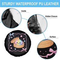 Squishy Lovers Spare Tire Cover Cute Dumpling Graphic Coquette Bow Girls