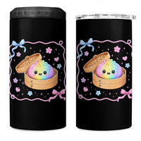 Squishy Lovers 4 in 1 Can Cooler Tumbler Cute Dumpling Graphic Coquette Bow Girls
