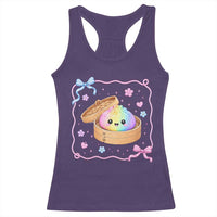 Squishy Lovers Racerback Tank Top Cute Dumpling Graphic Coquette Bow Girls