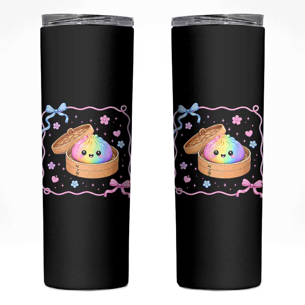 Squishy Lovers Skinny Tumbler Cute Dumpling Graphic Coquette Bow Girls