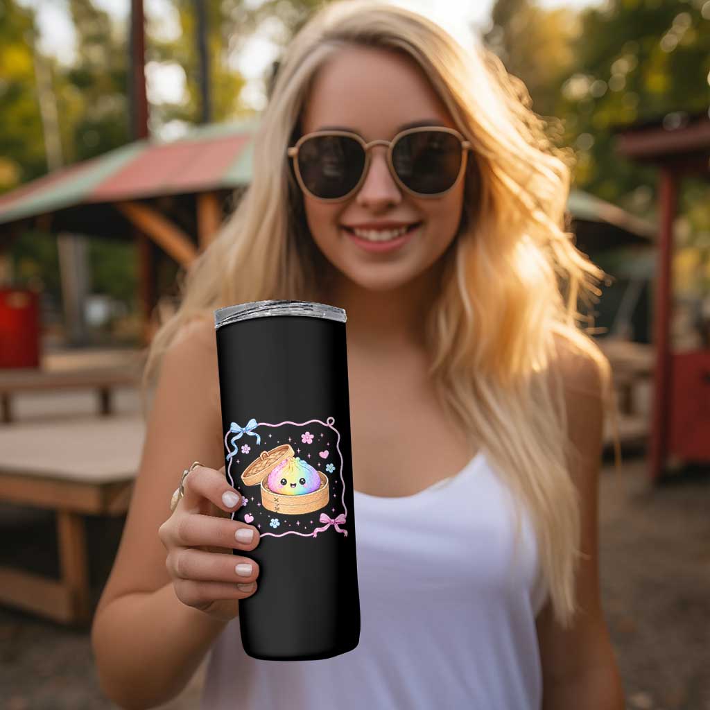Squishy Lovers Skinny Tumbler Cute Dumpling Graphic Coquette Bow Girls