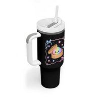 Squishy Lovers Tumbler With Handle Cute Dumpling Graphic Coquette Bow Girls