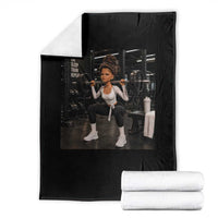 Disgusting Gym Girl Funny Workout Meme Throw Blanket Humor Fitness Lovers