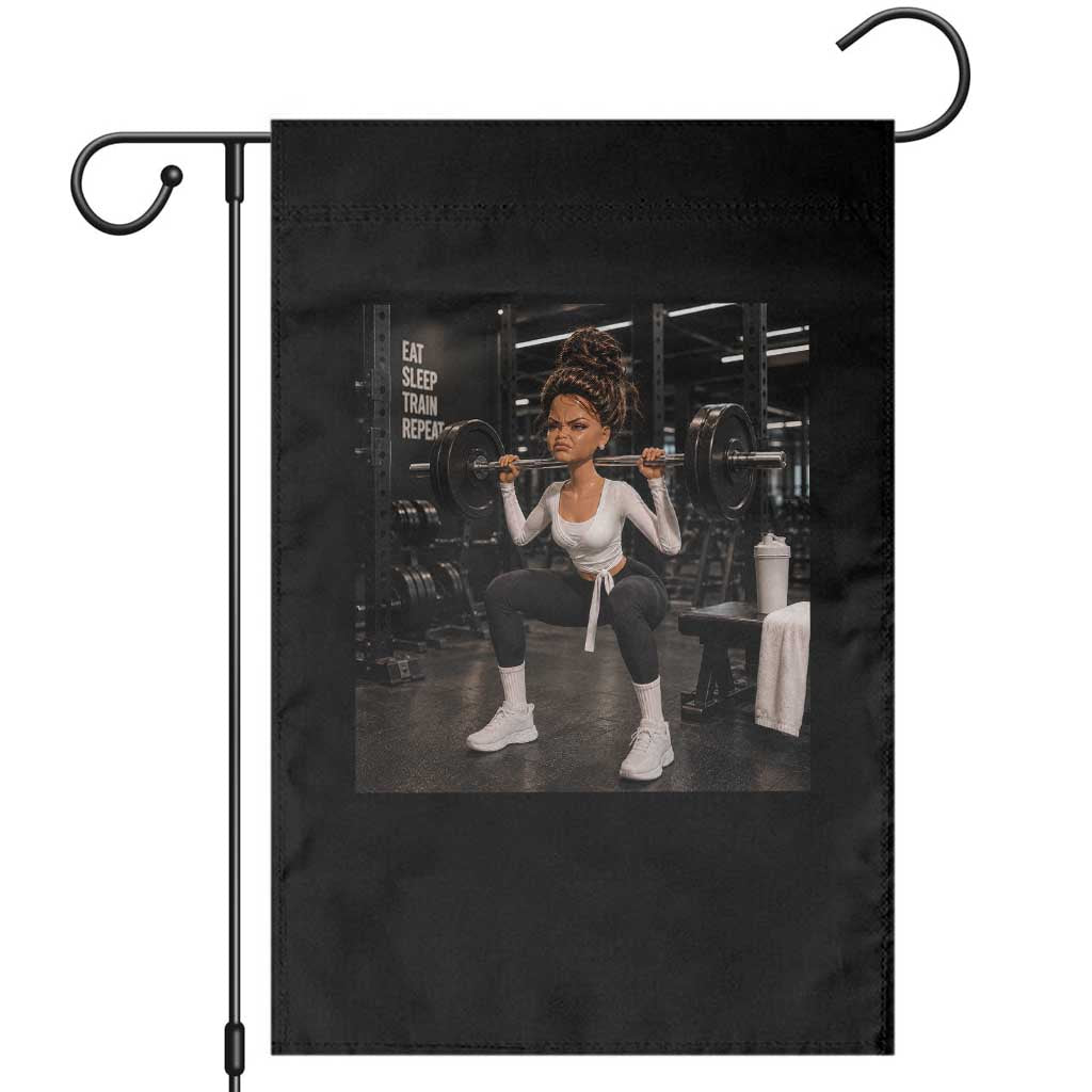 Disgusting Gym Girl Funny Workout Meme Garden Flag Humor Fitness Lovers