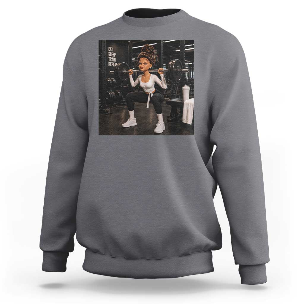 Disgusting Gym Girl Funny Workout Meme Sweatshirt Humor Fitness Lovers