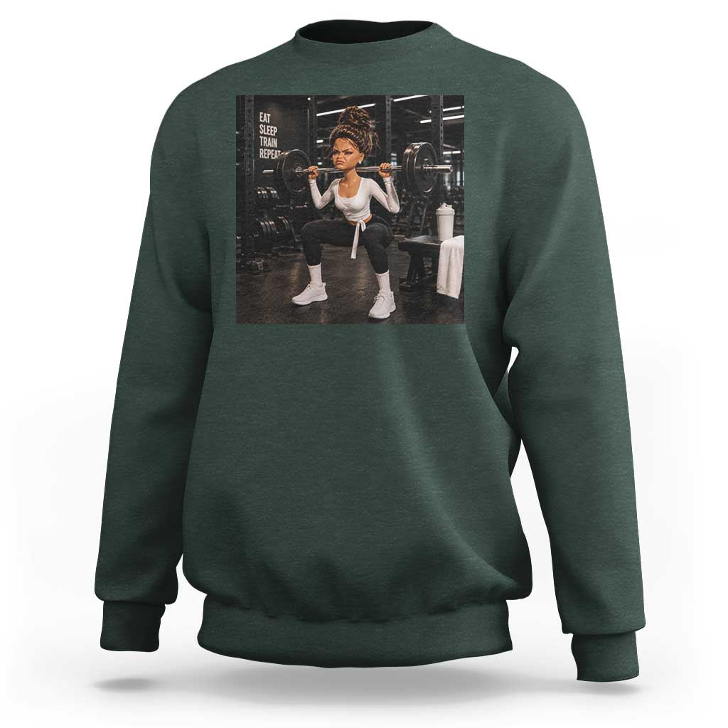 Disgusting Gym Girl Funny Workout Meme Sweatshirt Humor Fitness Lovers