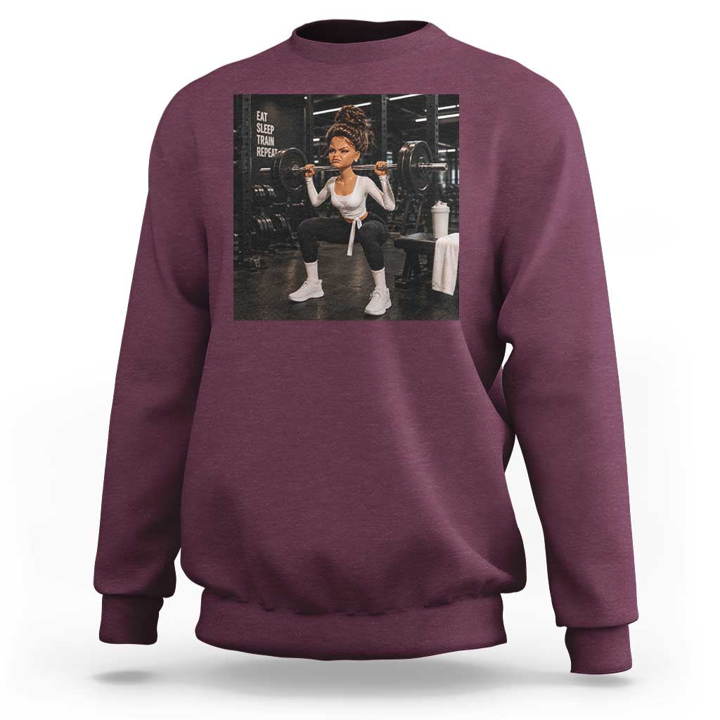 Disgusting Gym Girl Funny Workout Meme Sweatshirt Humor Fitness Lovers