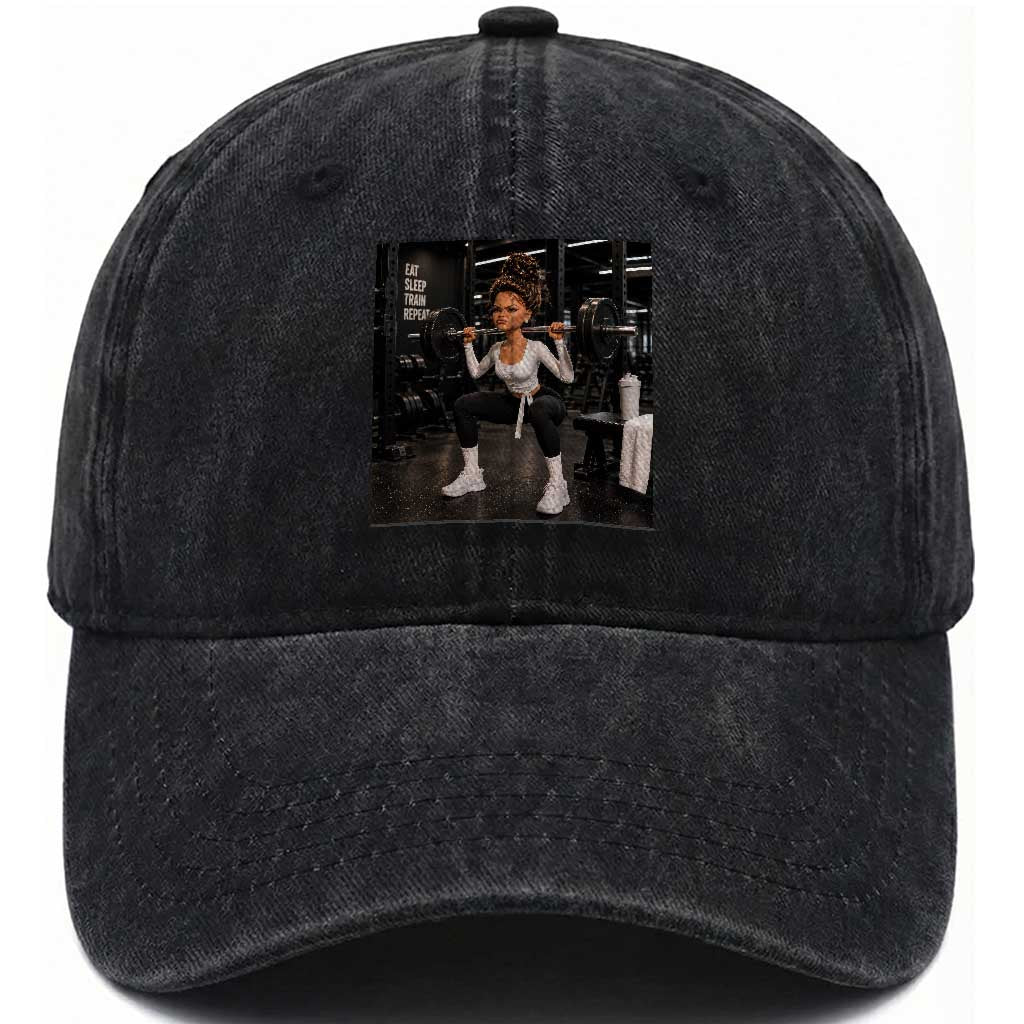 Disgusting Gym Girl Funny Workout Meme Washed Cotton Baseball Cap Humor Fitness Lovers