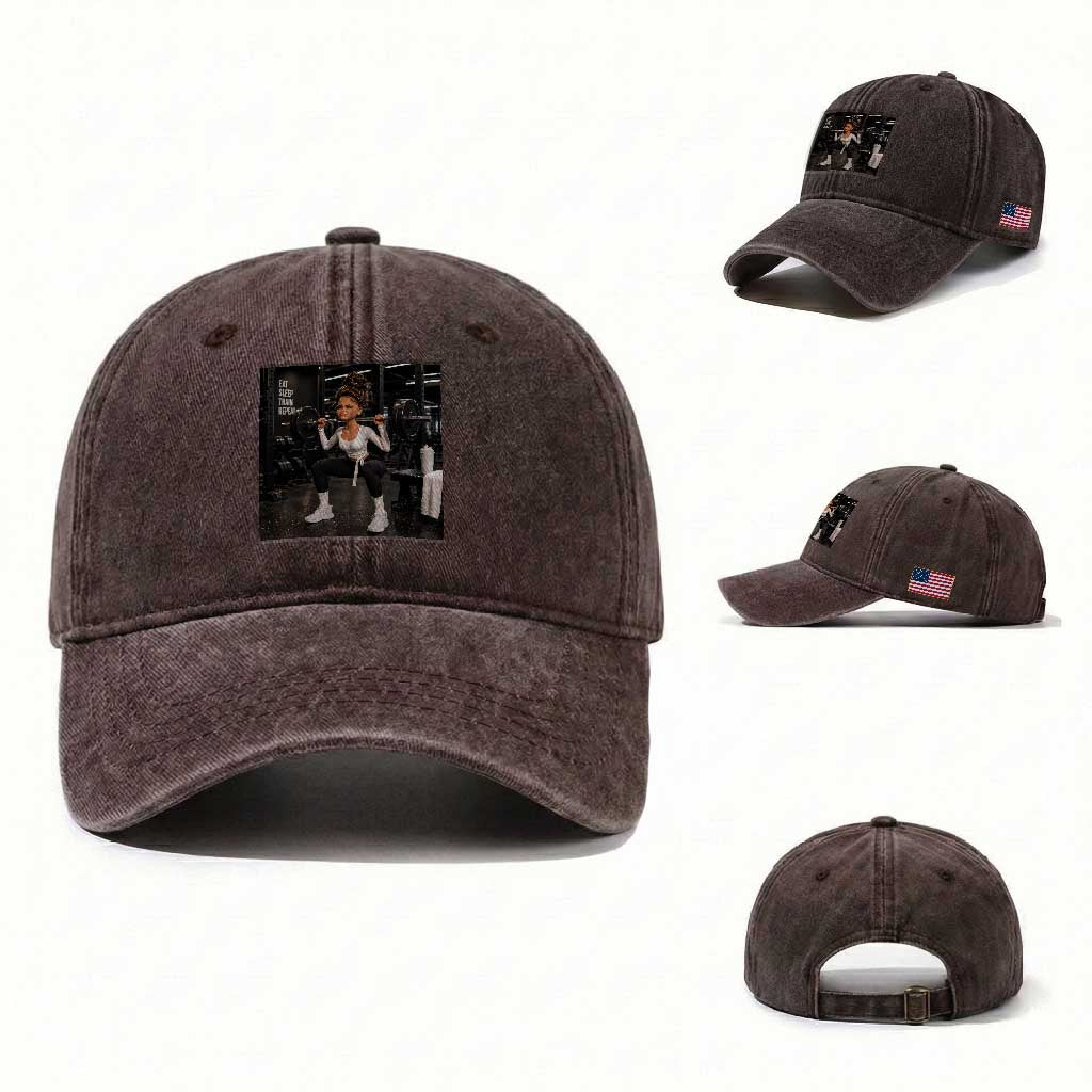 Disgusting Gym Girl Funny Workout Meme Washed Cotton Baseball Cap Humor Fitness Lovers