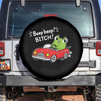 Beep Beep Frog Spare Tire Cover Funny Driving Frog Red Convertible Car Graphic