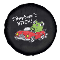 Beep Beep Frog Spare Tire Cover Funny Driving Frog Red Convertible Car Graphic