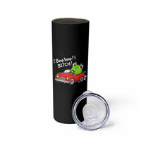 Beep Beep Frog Skinny Tumbler Funny Driving Frog Red Convertible Car Graphic