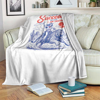 I Will Succeed Because I Am Insane Cowgirl Riding Tiger Vintage Graphic Throw Blanket