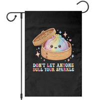 Dont Let Anyone Dull Your Sparkle Cute Rainbow Dumpling Squishy Graphic Garden Flag