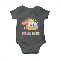 Dont Let Anyone Dull Your Sparkle Cute Rainbow Dumpling Squishy Graphic Baby Onesie